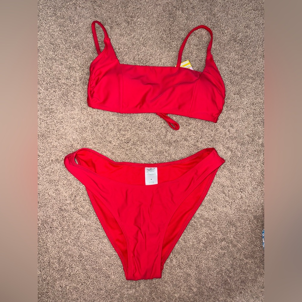 Red Two Piece Bikini